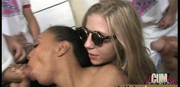  Naughty black wife gang banged by white friends 7